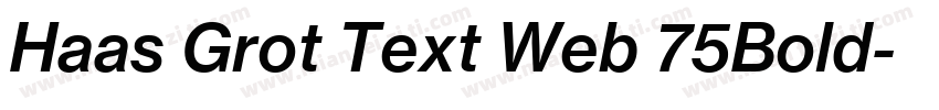 Haas Grot Text Web 75Bold字体转换